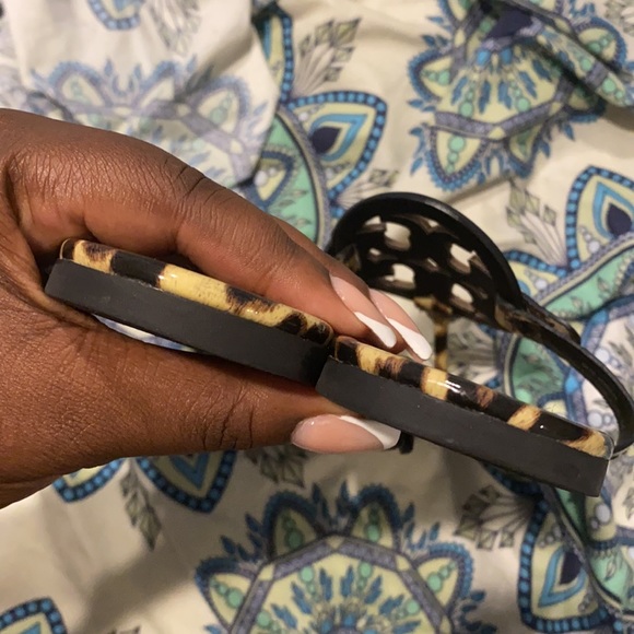 [SOLD] Tory Burch Miller Patent Leopard Sandals - Picture 3 of 6